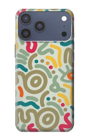 S4078 Motif Abstrait Coloré Etui Coque Housse pour iPhone 17 Pro Max