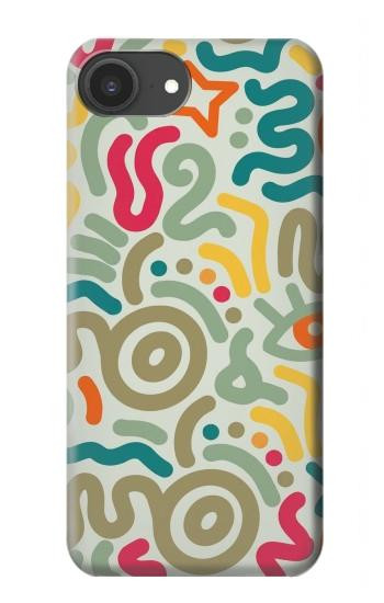 S4078 Motif Abstrait Coloré Etui Coque Housse pour iPhone 16e, 17e