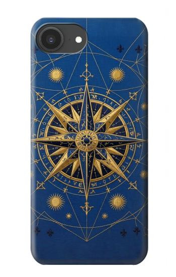 S4086 Motif Boussole Marine Etui Coque Housse pour iPhone 16e, 17e