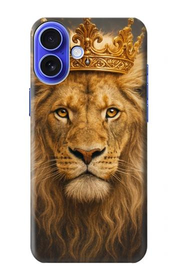 S4093 Portrait de Lion Royal Etui Coque Housse pour iPhone 16