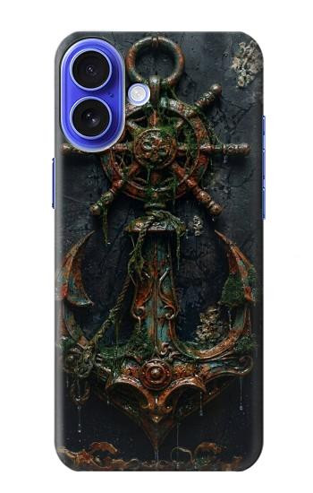 S4106 Ancre et Barre Marine Vintage Etui Coque Housse pour iPhone 16