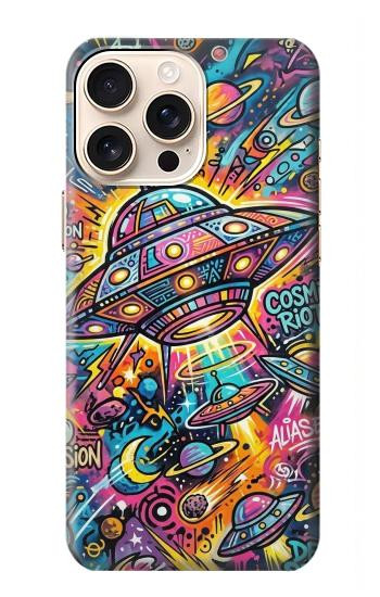 S4085 Art Cosmique Psychédélique Etui Coque Housse pour iPhone 16 pro
