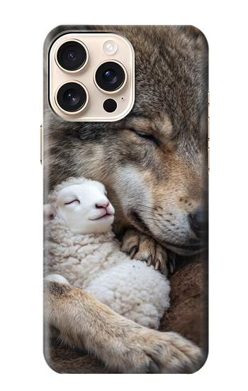 S4089 Loup et Agneau Amicaux Etui Coque Housse pour iPhone 16 pro