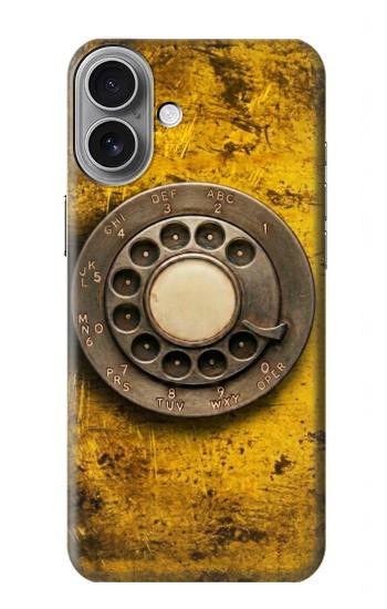 S4107 Téléphone Rotatif Vintage Etui Coque Housse pour iPhone 16 plus