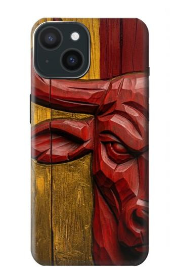 S4098 Art Taureau Espagnol Sculpté Etui Coque Housse pour iPhone 15