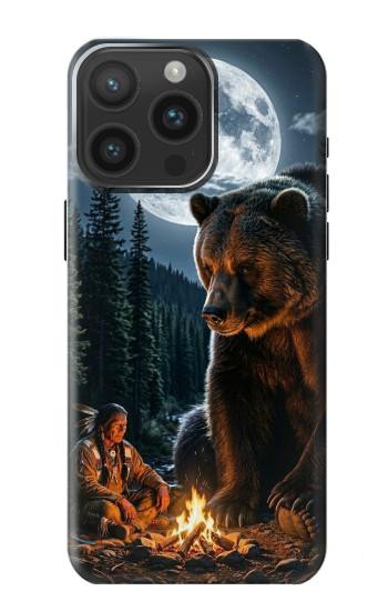 S4095 Ours Majestueux Sauvage Etui Coque Housse pour iPhone 15 Pro Max