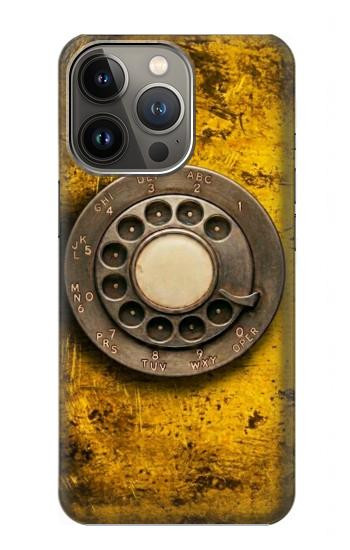 S4107 Téléphone Rotatif Vintage Etui Coque Housse pour iPhone 13
