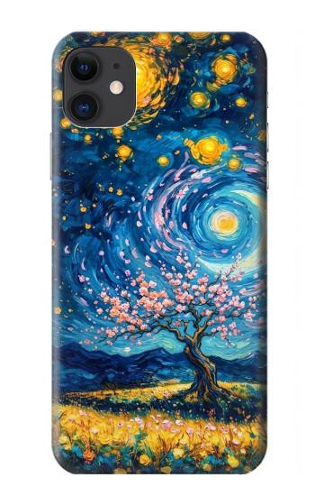 S4081 Art Galaxie Nocturne Etui Coque Housse pour iPhone 11
