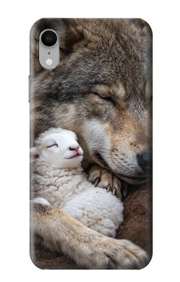 S4089 Loup et Agneau Amicaux Etui Coque Housse pour iPhone XR