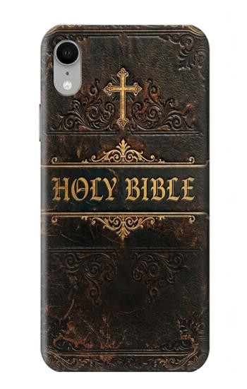 S4109 Couverture de Bible Ancienne Etui Coque Housse pour iPhone XR