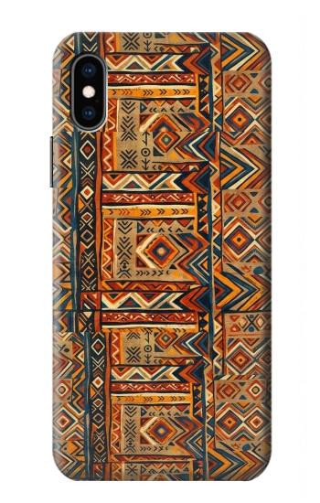 S4079 Motif Géométrique Tribal Etui Coque Housse pour iPhone X, iPhone XS