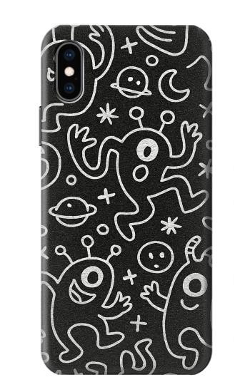 S4101 Motif Monstre Mignon Etui Coque Housse pour iPhone X, iPhone XS