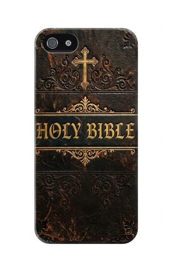 S4109 Couverture de Bible Ancienne Etui Coque Housse pour iPhone 5 5S SE