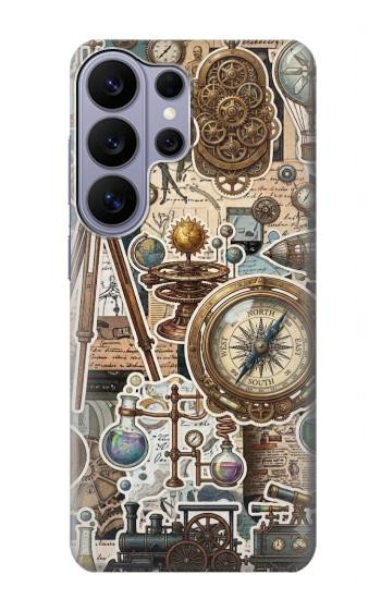 S4100 Collage Scientifique Vintage Etui Coque Housse pour Samsung Galaxy S26 Ultra