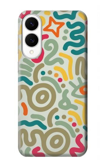 S4078 Motif Abstrait Coloré Etui Coque Housse pour Samsung Galaxy S25 Edge