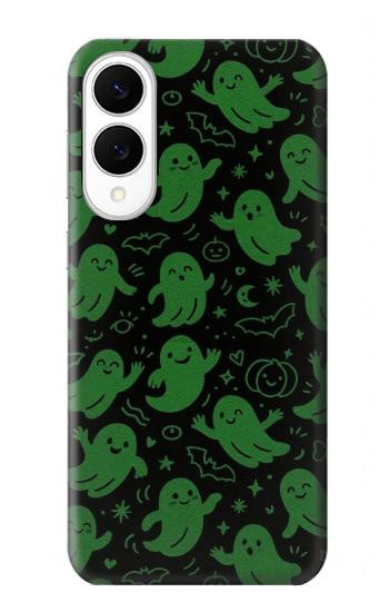 S4087 Motif Fantôme Vert Mignon Etui Coque Housse pour Samsung Galaxy S25 Edge