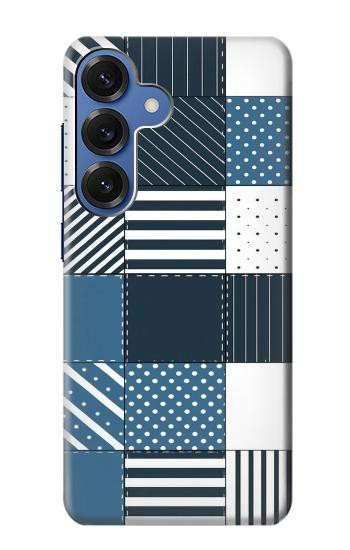 S4082 Motif Patchwork Moderne Etui Coque Housse pour Samsung Galaxy S25