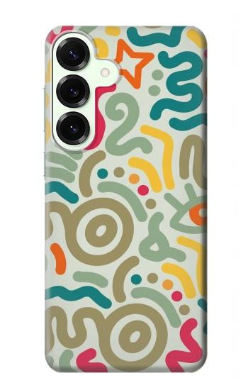 S4078 Motif Abstrait Coloré Etui Coque Housse pour Samsung Galaxy S25 Plus