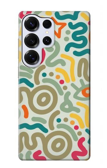 S4078 Motif Abstrait Coloré Etui Coque Housse pour Samsung Galaxy S25 Ultra