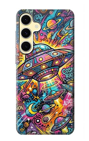 S4085 Art Cosmique Psychédélique Etui Coque Housse pour Samsung Galaxy S24 FE