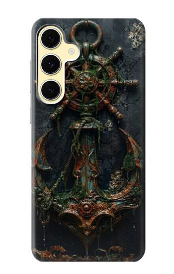 S4106 Ancre et Barre Marine Vintage Etui Coque Housse pour Samsung Galaxy S24 FE