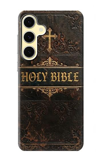 S4109 Couverture de Bible Ancienne Etui Coque Housse pour Samsung Galaxy S24 FE