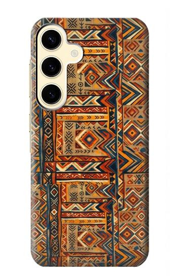 S4079 Motif Géométrique Tribal Etui Coque Housse pour Samsung Galaxy S24