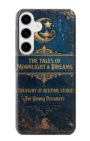 S4080 Conte Fantastique au Clair de Lune Etui Coque Housse pour Samsung Galaxy S24 Plus