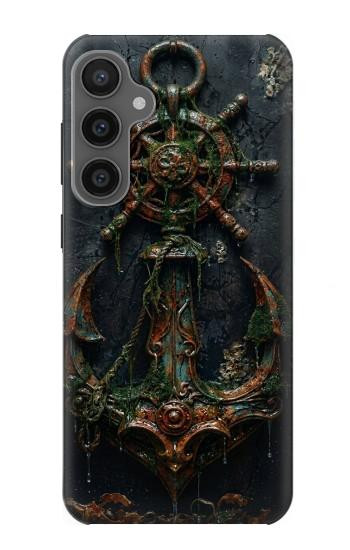 S4106 Ancre et Barre Marine Vintage Etui Coque Housse pour Samsung Galaxy S23 FE