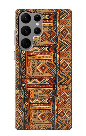 S4079 Motif Géométrique Tribal Etui Coque Housse pour Samsung Galaxy S23 Ultra