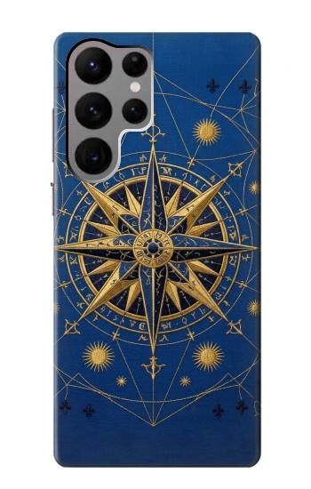S4086 Motif Boussole Marine Etui Coque Housse pour Samsung Galaxy S23 Ultra