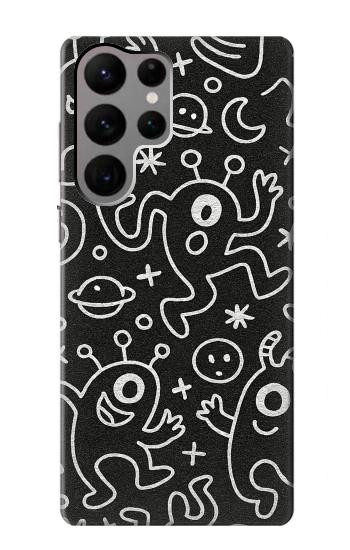 S4101 Motif Monstre Mignon Etui Coque Housse pour Samsung Galaxy S23 Ultra