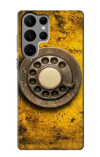S4107 Téléphone Rotatif Vintage Etui Coque Housse pour Samsung Galaxy S23 Ultra