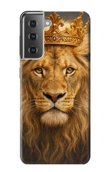 S4093 Portrait de Lion Royal Etui Coque Housse pour Samsung Galaxy S21 Plus 5G, Galaxy S21+ 5G
