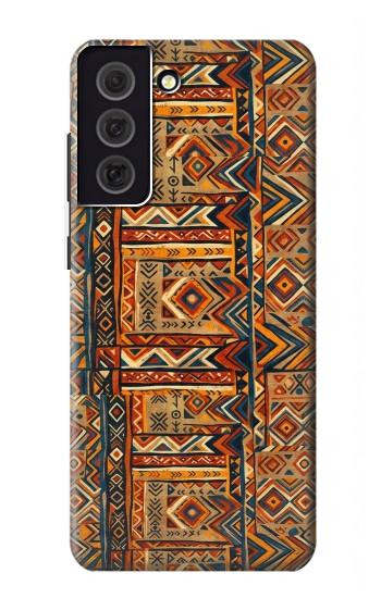 S4079 Motif Géométrique Tribal Etui Coque Housse pour Samsung Galaxy S21 FE 5G