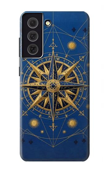 S4086 Motif Boussole Marine Etui Coque Housse pour Samsung Galaxy S21 FE 5G