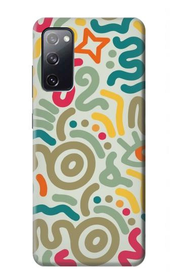 S4078 Motif Abstrait Coloré Etui Coque Housse pour Samsung Galaxy S20 FE