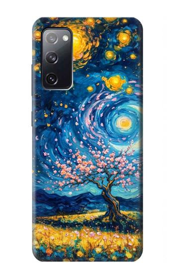 S4081 Art Galaxie Nocturne Etui Coque Housse pour Samsung Galaxy S20 FE