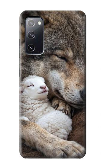 S4089 Loup et Agneau Amicaux Etui Coque Housse pour Samsung Galaxy S20 FE