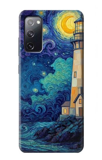 S4092 Phare au Clair de Lune Etui Coque Housse pour Samsung Galaxy S20 FE