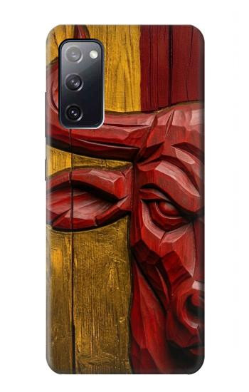 S4098 Art Taureau Espagnol Sculpté Etui Coque Housse pour Samsung Galaxy S20 FE