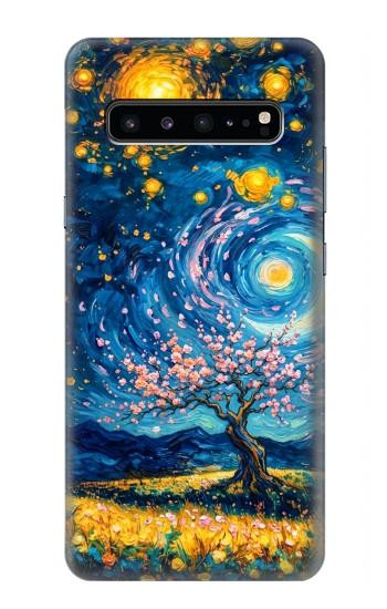 S4081 Art Galaxie Nocturne Etui Coque Housse pour Samsung Galaxy S10 5G