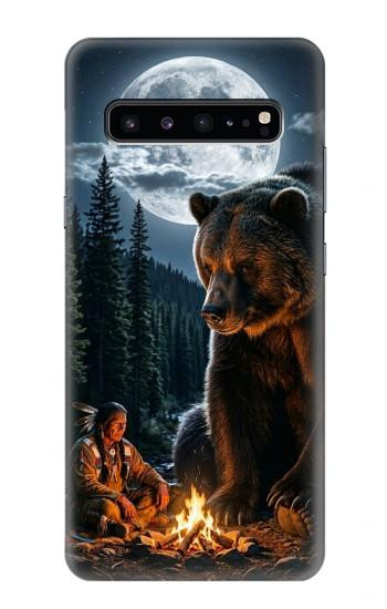 S4095 Ours Majestueux Sauvage Etui Coque Housse pour Samsung Galaxy S10 5G
