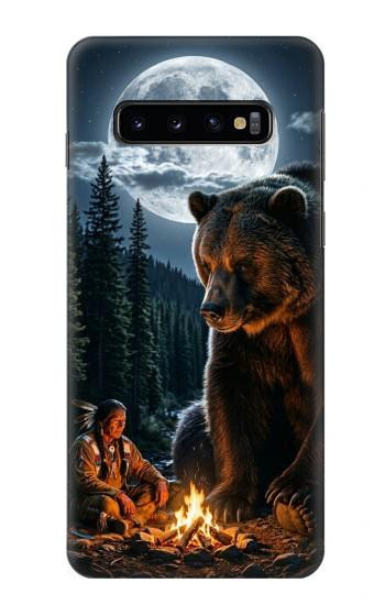 S4095 Ours Majestueux Sauvage Etui Coque Housse pour Samsung Galaxy S10