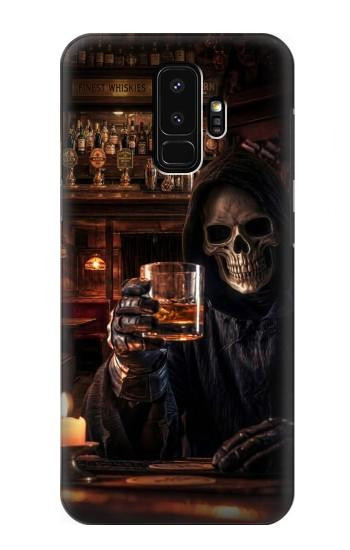 S4102 Art Taverne au Crâne Vintage Etui Coque Housse pour Samsung Galaxy S9 Plus