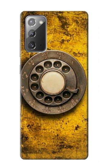 S4107 Téléphone Rotatif Vintage Etui Coque Housse pour Samsung Galaxy Note 20