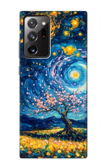 S4081 Art Galaxie Nocturne Etui Coque Housse pour Samsung Galaxy Note 20 Ultra, Ultra 5G