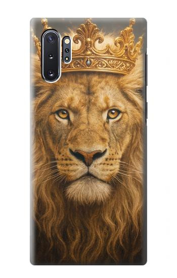 S4093 Portrait de Lion Royal Etui Coque Housse pour Samsung Galaxy Note 10 Plus