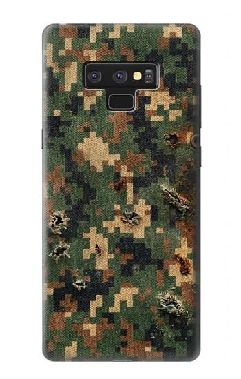 S4091 Motif Camouflage Numérique Vert Etui Coque Housse pour Note 9 Samsung Galaxy Note9