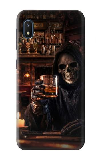 S4102 Art Taverne au Crâne Vintage Etui Coque Housse pour Samsung Galaxy A10e